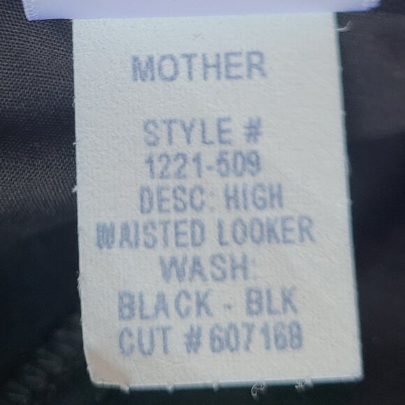 NWT! MOTHER HIGH WAISTED LOOKER TRICKS OF THE TRADE FAUX SUEDE jeans sz 31 - Picture 8 of 8